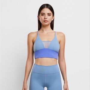 Daring V-neck Top Light Blue